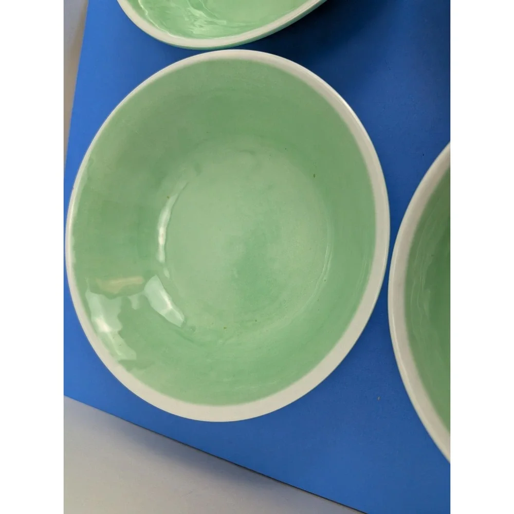 Set of 6 Tommy Bahama Sea Green Melamine 7.25
